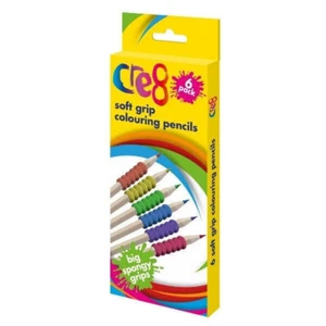Poignée Souple Crayons de Coloriage Dessin Coloré Enfants Spongieux Prise - Picture 1 of 7