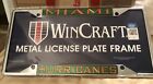 Miami Hurricanes License Plate Frame/Holder Metal  Wincraft  4 Drilled Holes NEW
