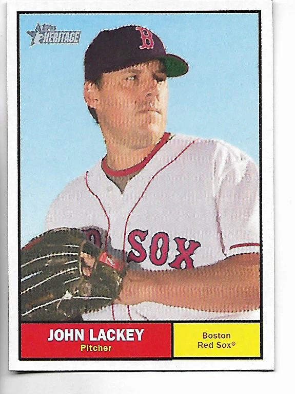 2010 Topps Heritage John Lackey Card - Image 1 of 1