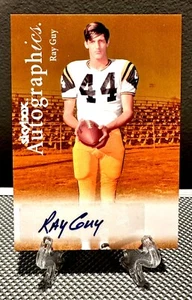 2012 Fleer Retro RAY GUY Auto Skybox Autographics 99AUš„Raiders HOF NFL Legend - Picture 1 of 2