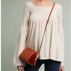 Anthropologie {Knitted & Knotted)- Cream Babydoll Knit Long Sleeves Sweater