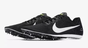 Nike Zoom Victory 3 Racing Spike Black Volt White 835997-017 Men's Size 11.5 NEW - Picture 1 of 4
