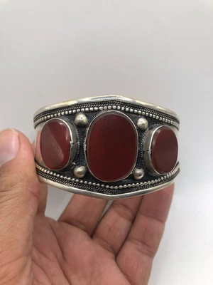 Brazalete de piedra de ágata marrón artesanal unisex regalo joyería Foto 1 de 4