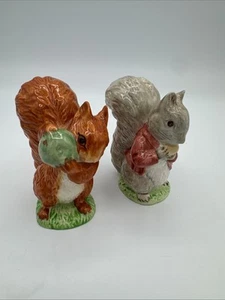 Beswick Beatrix Potter Characters Squirrel Nutkin, Timmy Tiptoes c. 1948 - Picture 1 of 14