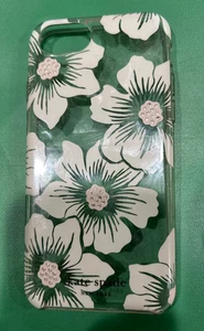 Kate Spade Hardshell Case for iPhone SE 2022/2020/8/7, Clear/Hollyhock Floral - Picture 1 of 4