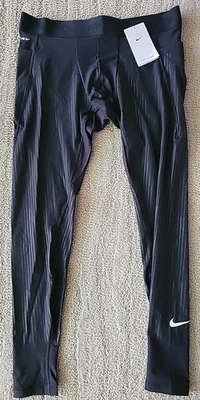 Nike Pro Dri-fit Adv Recovery Running Tights Men's XL $115 NWT FZ1641-010 Black - Image 1 of 4