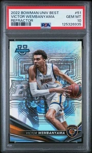 2022-23 Bowman U Best Victor Wembanyama Refractor #51 PSA 10 Rookie Gem Spurs - Bild 1 von 2