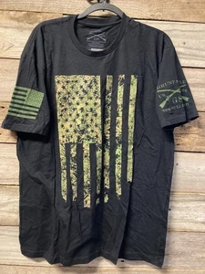 Grunt Style Hemd Herren XLarge schwarz Camouflage Flagge Armee Militär USA patriotisch - Bild 1 von 6