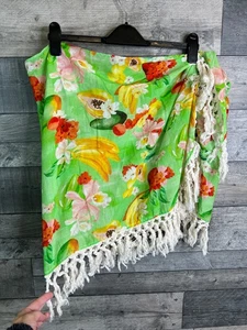 Seafolly Womens Sarong Skirt One Size Green Tropique Beach Swim Cover Up Wrap - Picture 1 of 7