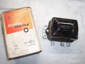 Nuevo de Lote Antiguo Delco Regulador de Voltaje - 1956 a 62 Coches GM - GM 1119168, Delco D621 - Imagen 1 de 4