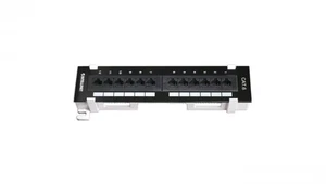 Panel krosowy naścienny Cat6 UTP 12x RJ45 - Zdjęcie 1 z 1