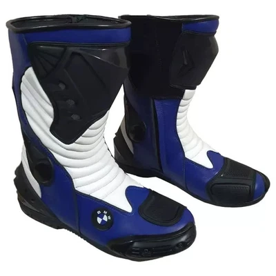 BMW Motorcycle Riding Boots Leather Motorbike Racing Shoes-39-40-41-42-43-44-45 - Image 1 of 3