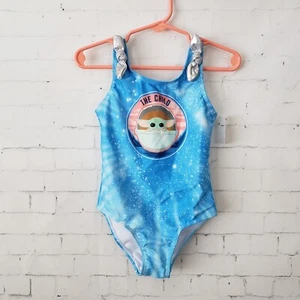 Disney Star Wars Yoda The Child One-Piece Swim Suit Size Toddler 2T Girls NEW ba - Picture 1 of 5