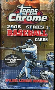 Caja de pasatiempos de béisbol Topps Chrome Series 1 2005 sellada - ¡1 autógrafo y 1 reliquia!! - Imagen 1 de 1