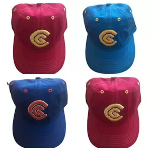 Cleveland Men's Golf Baseball Cap. One Size Fits All. Red Light Blue Royal Blue - Picture 1 of 4