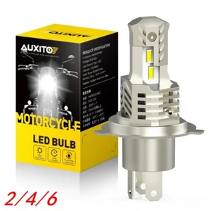 AUXITO H4 White LED Headlight 9003 High Bulbs Low Beam M6 Series Bright 2/4 - Picture 1 of 21