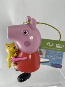 ¡Nuevo! Peppa Pig Con Oso ADORNO ÁRBOL DE NAVIDAD Niños Novedad Kurt S. Adler - Imagen 1 de 5