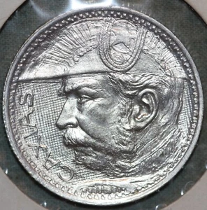 Brazil 1935 ~ Silver 2000 Reis ~  Duke of Caxias  ~99 ¢ Tracked shipping - Picture 1 of 2