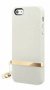 Étui rigide de protection SwitchEasy LANYARD pour iPhone 5 - 5S, blanc crème - Photo 1 sur 4