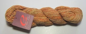 5 Skeins of Ella Rae RUSTIC SILK 100% SILK knitting yarn Color #02 ORANGEVILLE - Picture 1 of 1