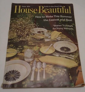 House Beautiful June 1963 Vintage Building Decorating Maintenance Gardening - Imagen 1 de 3