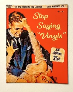 SLEAZE PB STOP SAY VINYLS 3" D.C VINYL KÜHLSCHRANK MAGNET SCHALLPLATTE LP SAMMLER GEEK - Bild 1 von 1