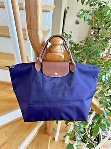Longchamp Le Pliage Type M Medium Modele Depose Travel Tote Bag -Bilberry Purple - Picture 1 of 14