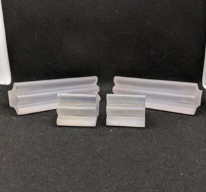 4er Set klare weiße rechteckige strukturierte Schublade zieht, 4 Zoll und 2 Zoll - Bild 1 von 9