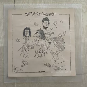 THE WHO - Who By Numbers -1975 un-used cover art sent to retail as promo. Not LP - Foto 1 di 2