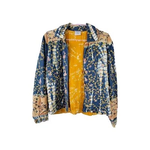 Lexi India Giacca Denim Vintage Ricamata Impreziosita Bottoni Spalline Lg - Foto 1 di 9