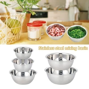 Basin Nesting Bowls Stainless Steel Food Prep Bowls Mixing Bowls Home - Afbeelding 1 van 17