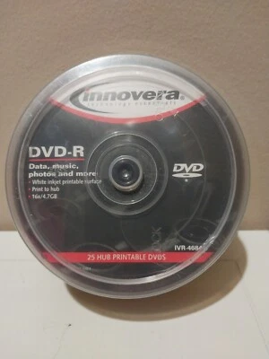 Innovera DVD-R 16x/4.7GB 25 DVDS IVR-46841  Brand New - Image 1 of 3