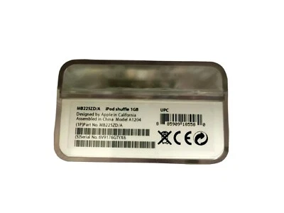 Ipod shuffle 2a Generazione A1204 1 GB 2006 Nuovo NIB Apple Ipod 2nd Gen 1 GB - Bild 1 von 4