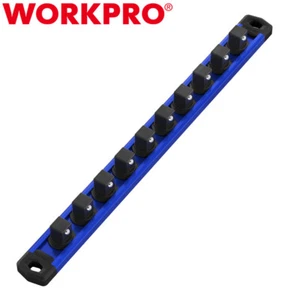 WORKPRO Magnetic Socket Organizer 3/8 Drive Heavy Duty Socket Rail Socket Holder - Picture 1 of 13