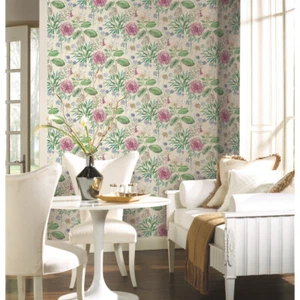 York TL1917 Midsummer Floral Pink Wallpaper - Picture 1 of 3