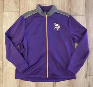 Minnesota Vikings-Majestic-Full Zip Track Style Jacket-Men's XL-Thermabase - Picture 1 of 9