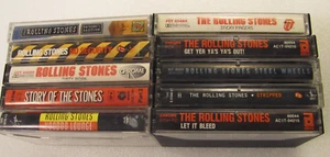 The Rolling Stones Cassette Tape Lot o 10 Vintage Original Rock Band Music Story - Imagen 1 de 11