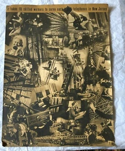 Vintage NJ Bell Telephone 17x13 Advertising Poster Behind Your Telephone - Picture 1 of 4
