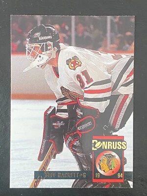 Jeff Hackett 1993-94 Donruss #61 Chicago Blackhawks - Image 1 of 2