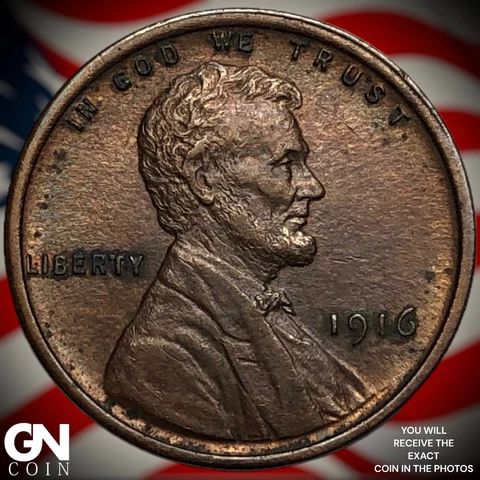 1916 P Lincoln Cent Wheat Penny  Q7720 Cover
