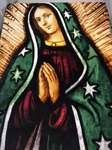 Blessed Mary Heartland Plush Throw 55X66 100% Polyester Blanket Soft Religious - Picture 1 of 7