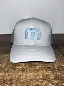Travis Mathew Mütze Snapback grau bestickt Netzrücken Kappe neu mit Etikett - Bild 1 von 7