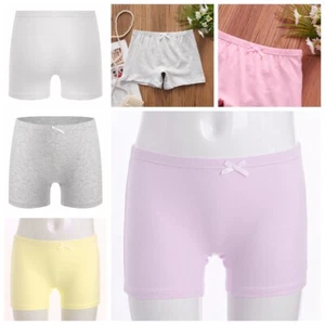 Kids Girls Underwear Yoga Shorts Ballet Panties Basic Boxer Daily Wear Bowknot - Picture 1 of 80