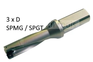 3xD SPMG / SPGT WENDEPLATTENBOHRER / U-BOHRER / 12,5 bis 40mm mit Rechnung - Picture 1 of 3