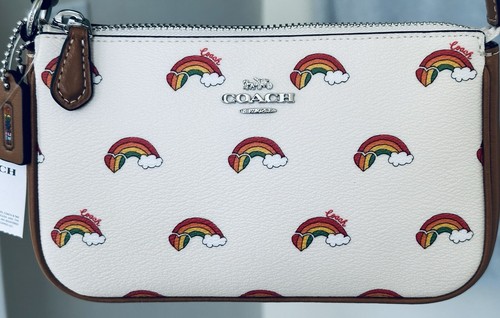 COACH ALLENATORE STAMPA ARCOBALENO NOLITA 19 GESSO MULTI NUOVO CON ETICHETTE CJ657