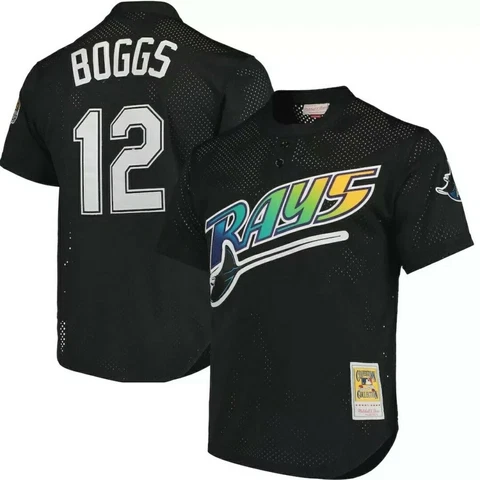 Wade Boggs Tampa Bay Devil Rays Mitchell & Ness Authentic Batting Practic  2XL Cover