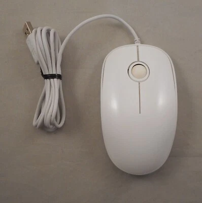 Generic 3-Button USB Optical Gaming Mouse with Red LED Backlight (White) - Image 1 of 4