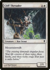 Magic MTG Tradingcard Zendikar 2009 Cliff Threader 7/249