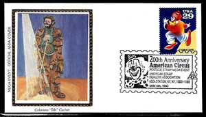 2750 29c Stamp (1993) AMERICAN CIRCUS CLOWN ASDA COVER BY COLORANO SILK - Picture 1 of 1