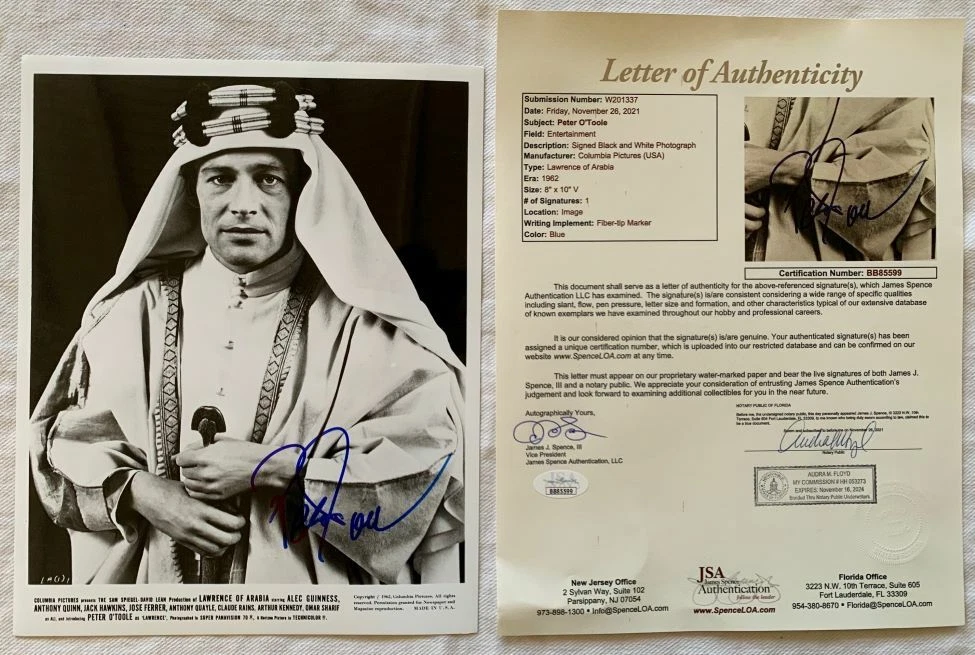 Peter O Toole Signed for sale | eBay